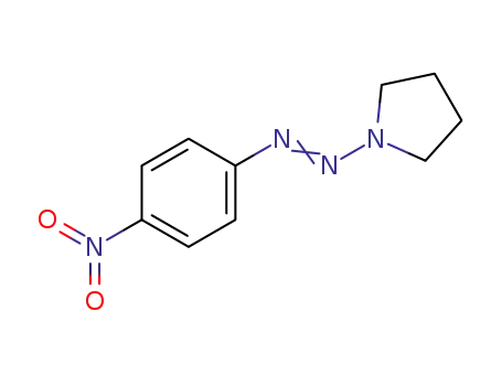 Molecular Structure of 52010-82-9 (1-(4-nitrophenyl)-2-(pyrrolidin-1-yl)diazene)