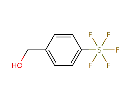 Molecular Structure of 773872-73-4 (4-(Pentafluorosulfur)benzyl alcohol)