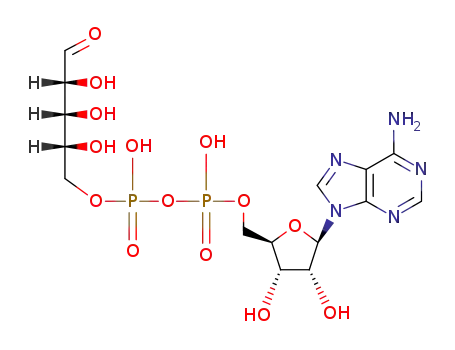 Molecular Structure of 20762-30-5 ([5-(6-aminopurin-9-yl)-3,4-dihydroxyoxolan-2-yl]methyl [hydroxy-[(3,4,5-trihydroxyoxolan-2-yl)methoxy]phosphoryl] hydrogen phosphate)