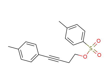 Molecular Structure of 87639-42-7 (3-Butyn-1-ol, 4-(4-methylphenyl)-, 4-methylbenzenesulfonate)