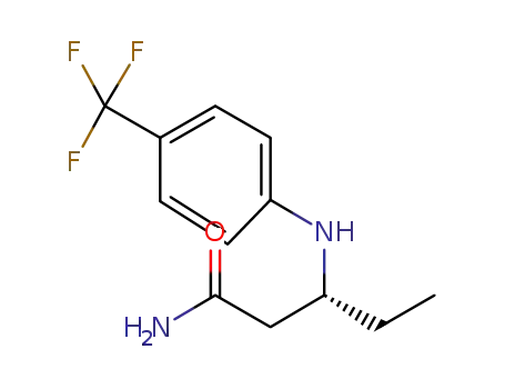 3-[4-(TRIFLUOROMETHYL)ANILINO]PENTANAMIDE