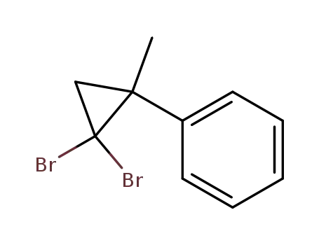 Molecular Structure of 17343-73-6 ((2,2-dibromo-1-methylcyclopropyl)benzene)