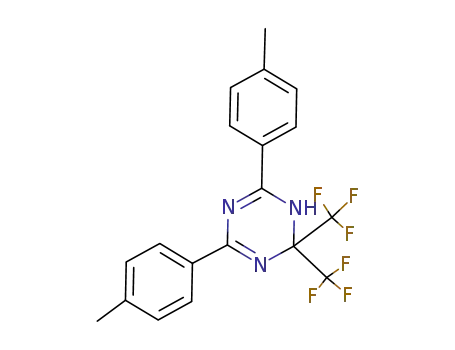 1,3,5-Triazine,
1,4-dihydro-2,6-bis(4-methylphenyl)-4,4-bis(trifluoromethyl)-