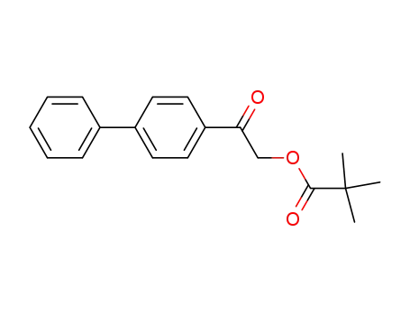 Molecular Structure of 7510-62-5 (2-(biphenyl-4-yl)-2-oxoethyl 2,2-dimethylpropanoate)