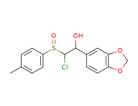 1-benzo[1,3]dioxol-5-yl-2-chloro-2-(toluene-4-sulfinyl)-ethanol