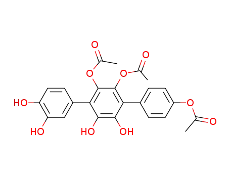 2',3',4''-Triacetoxy-3,4,5',6'-tetrahydroxy-p-terphenyl