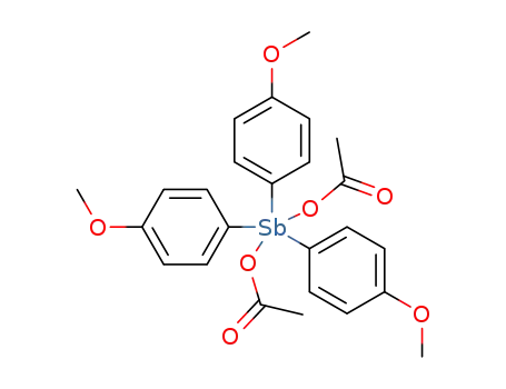 tris(p-anisyl)ylantimony diacetate