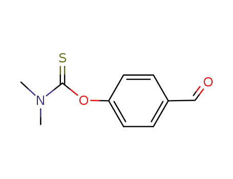 Molecular Structure of 84265-06-5 (O-(4-Formylphenyl)carbamothioicaciddimethylester)