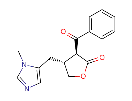 (3<i>S</i>)-3<i>r</i>-benzoyl-4<i>t</i>-(3-methyl-3<i>H</i>-imidazol-4-ylmethyl)-dihydro-furan-2-one