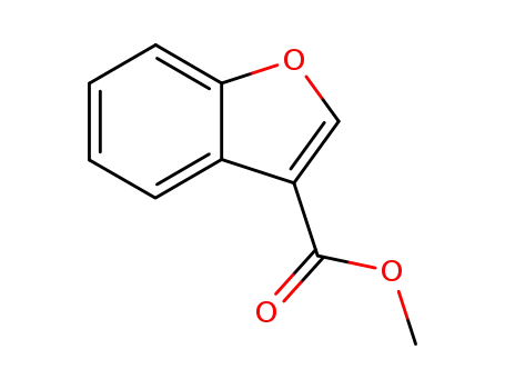 Molecular Structure of 4687-24-5 (Benzofuran-3-carboxylic acid methyl ester)