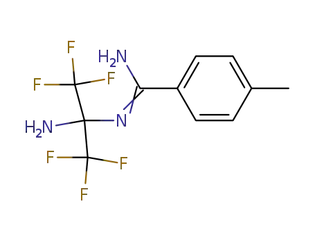 4,4,4-trifluoro-3-trifluoromethyl-1,3-diamino-1-p-tolyl-2-aza-1-butene