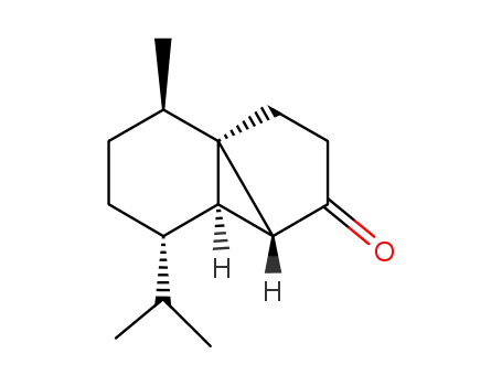 (-)-(1R,5R,6R,7S,10R)-7-isopropyl-10-methyl-tricyclo[4.4.0.0<sup>1,5</sup>]decane-4-one