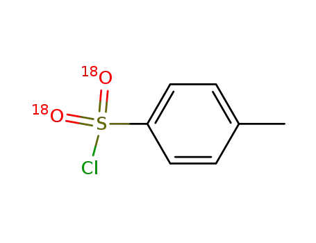 Molecular Structure of 116833-54-6 (4-toluenesulfonyl-sulfonyl-18O<sub>2</sub>)