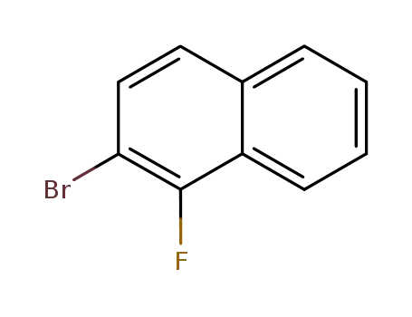 Molecular Structure of 317-79-3 (2-Bromo-1-fluoronaphthalene)