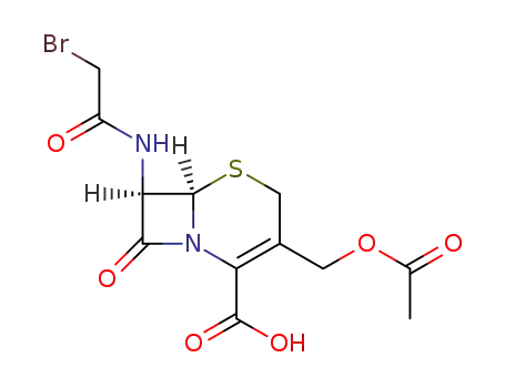 Molecular Structure of 26973-80-8 (7-(ALPHA-BROMOACETAMIDO)CEPHALOSPORANIC ACID)