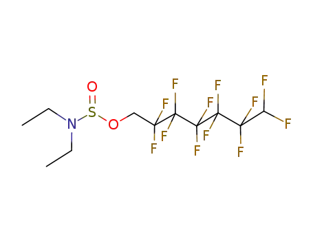 Molecular Structure of 80032-43-5 (2,2,3,3,4,4,5,5,6,6,7,7-dodecafluoroheptyl diethylamidosulfite)