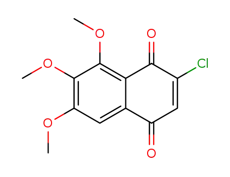 Molecular Structure of 78308-19-7 (1,4-Naphthalenedione, 2-chloro-6,7,8-trimethoxy-)