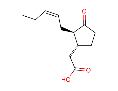 Cyclopentaneaceticacid, 3-oxo-2-(2Z)-2-penten-1-yl-, (1R,2R)-