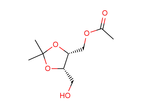 ((4R,5S)-5-(hydroxymethyl)-2,2-dimethyl-1,3-dioxolan-4-yl)methyl acetate