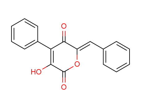 2H-Pyran-2,5(6H)-dione, 3-hydroxy-4-phenyl-6-(phenylmethylene)-