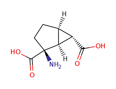 Molecular Structure of 176199-48-7 (Bicyclo[3.1.0]hexane-2,6-dicarboxylic acid, 2-amino-, (1S,2S,5R,6S)- (9CI))
