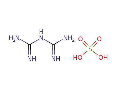 Molecular Structure of 6945-23-9 (2-carbamimidoylguanidine; sulfuric acid)