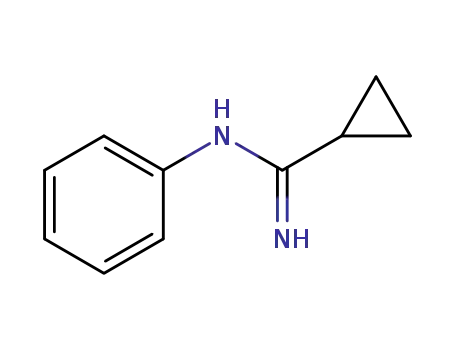 Molecular Structure of 1342132-54-0 (N-phenylcyclopropanecarboximidamide)