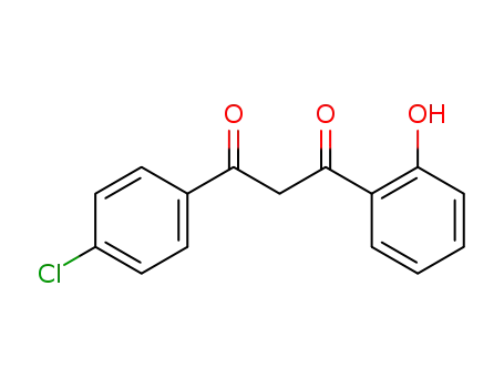Molecular Structure of 65599-34-0 (1-(4-Chlorophenyl)-3-(2-hydroxyphenyl)propane-1,3-dione)