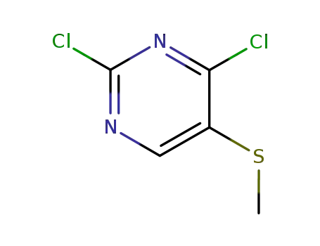 Molecular Structure of 7401-98-1 (2,4-dichloro-5-MethylsulfanylpyriMidine)