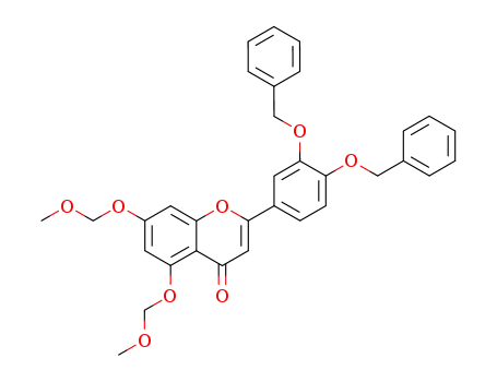 Molecular Structure of 169132-97-2 ((3',4'-dibenzyloxy-5,7-dimethoxymethyl)flavone)