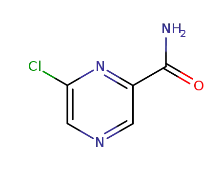 Molecular Structure of 36070-79-8 (6-CHLORO-2-PYRAZINECARBOXAMIDE)