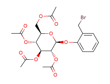 Molecular Structure of 60523-66-2 (2-(2,3,4,6-tetra-О-acetyl-β-d-glucopyranosyloxy)benzyl bromide)