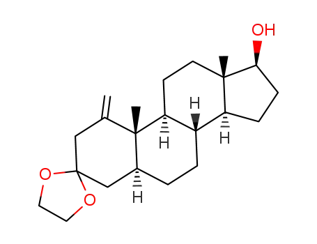 Molecular Structure of 4360-33-2 (3-Aethylendioxy-1-methylen-5α-androstanol-(17β))