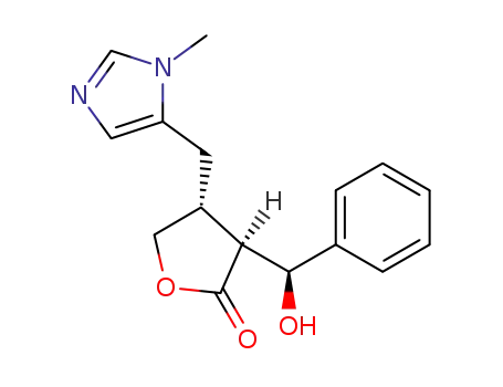 (3<i>S</i>)-3<i>r</i>-((<i>S</i>)-hydroxy-phenyl-methyl)-4<i>t</i>-(3-methyl-3<i>H</i>-imidazol-4-ylmethyl)-dihydro-furan-2-one
