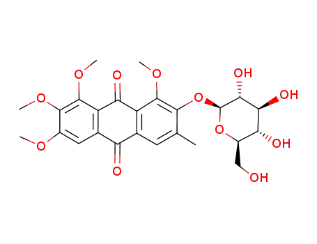 Molecular Structure of 96820-54-1 (Chryso-obtusin glucoside)