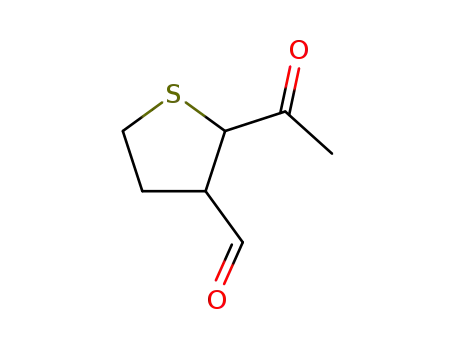3-Thiophenecarboxaldehyde, 2-acetyltetrahydro- (9CI)