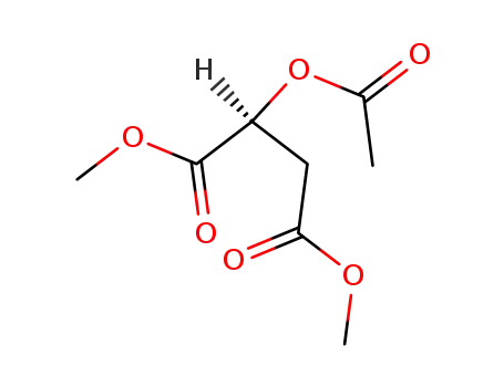 Molecular Structure of 85828-07-5 (Butanedioic acid, (acetyloxy)-, dimethyl ester, (2S)-)
