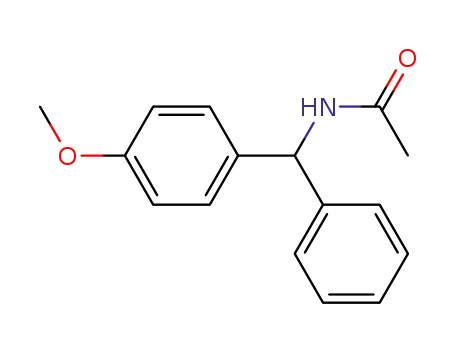 Molecular Structure of 5267-47-0 (Acetamide, N-[(4-methoxyphenyl)phenylmethyl]-)