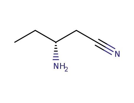 Molecular Structure of 400090-60-0 ((R)-3-AMINOPENTANENITRILE)