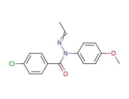 Molecular Structure of 13815-59-3 (Benzoic acid, 4-chloro-, ethylidene(4-methoxyphenyl)hydrazide)