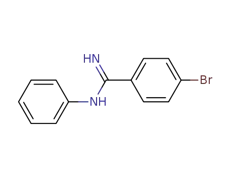 Molecular Structure of 21719-90-4 (Benzenecarboximidamide, 4-bromo-N-phenyl-)