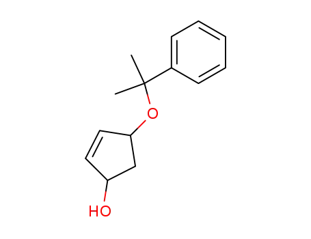 Molecular Structure of 57702-56-4 (cis- and trans-4-cumyloxy-2-cyclopentenol)