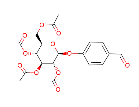 Molecular Structure of 31873-42-4 (4'-FORMYLPHENYL 2,3,4,6-TETRA-O-ACETYL-BETA-D-GLUCOPYRANOSIDE)