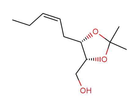 1,3-Dioxolane-4-methanol, 2,2-dimethyl-5-(2Z)-2-pentenyl-, (4R,5S)-