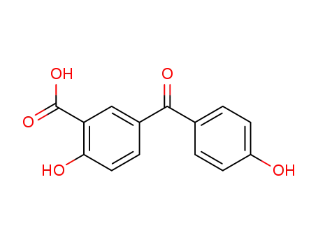Molecular Structure of 874501-10-7 (2-hydroxy-5-(4-hydroxy-benzoyl)-benzoic acid)