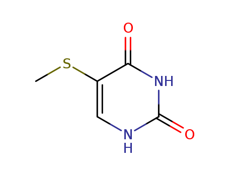 2,4(1H,3H)-Pyrimidinedione,5-(methylthio)-