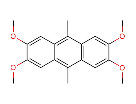 Molecular Structure of 13985-15-4 (Anthracene, 2,3,6,7-tetramethoxy-9,10-dimethyl-)
