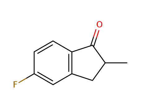 Molecular Structure of 41201-58-5 (5-Fluoro-2-methylindan-1-one)
