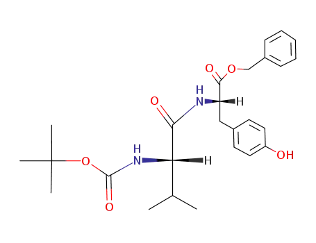 Molecular Structure of 75957-53-8 (Boc-Val-Tyr-OBzl)