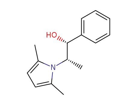 Molecular Structure of 123367-03-3 (erythro-2-(2,5-dimethylpyrrol-1-yl)-1-phenylpropan-1-ol)